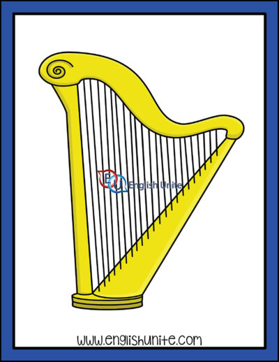 clip art - golden harp