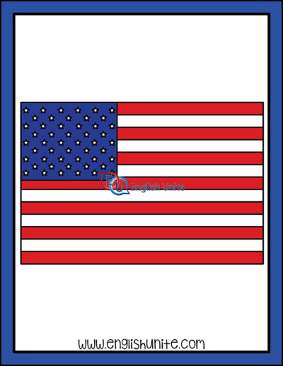 clip art - american flag