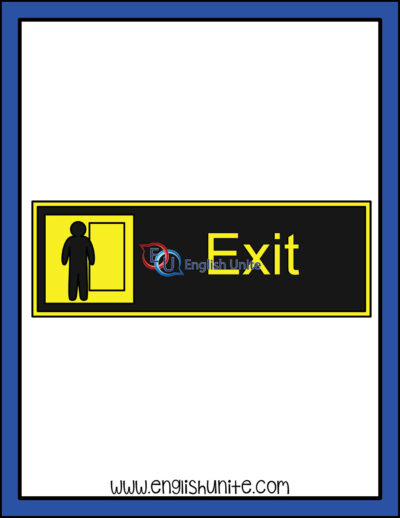 clip art - exit