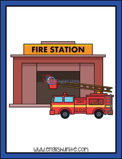 clip art - fire station