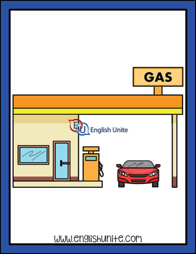 clip art - gas station