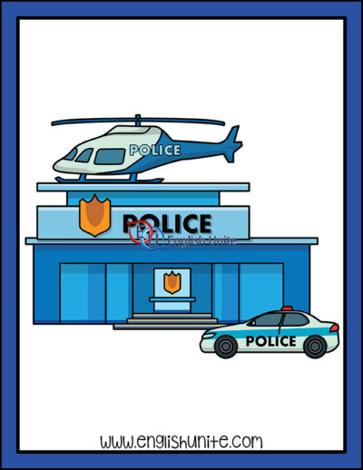 clip art - police station