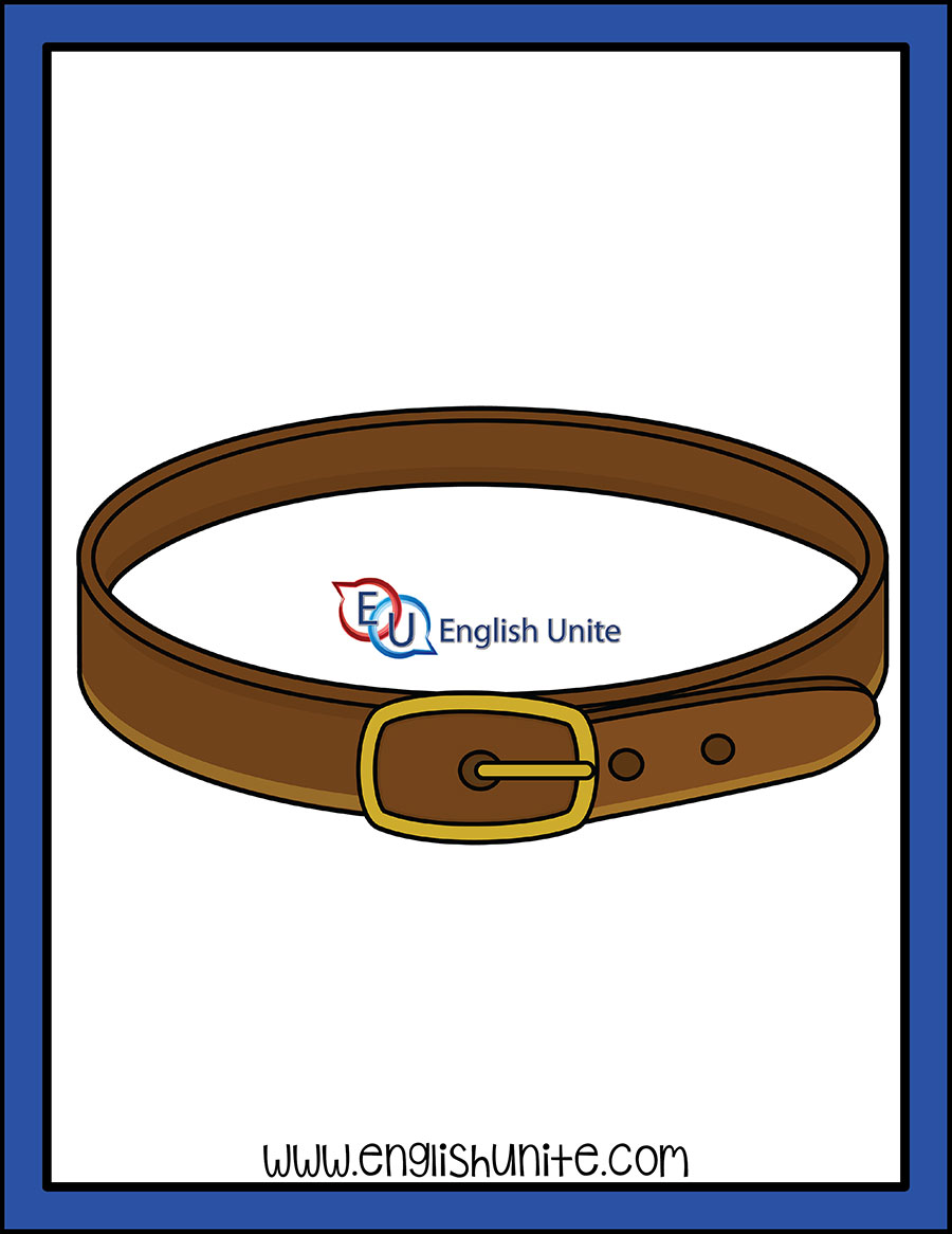 English Unite - Clothes Clip Art - Belt