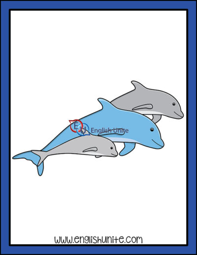 clip art - dolphins