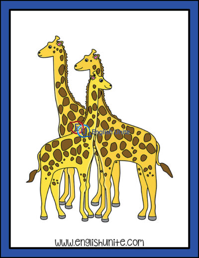 clip art - giraffes