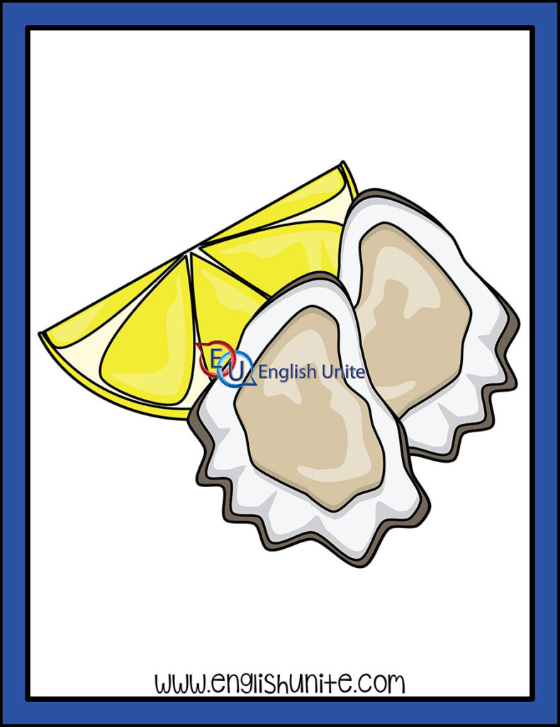 English Unite - Diphthong Clip Art - Oyster