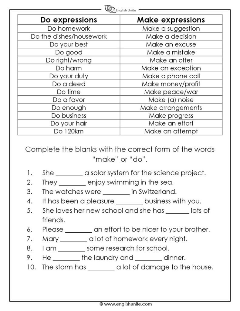 english-unite-do-or-make-worksheet