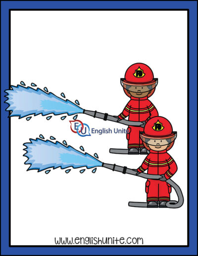 clip art - firefighter hose