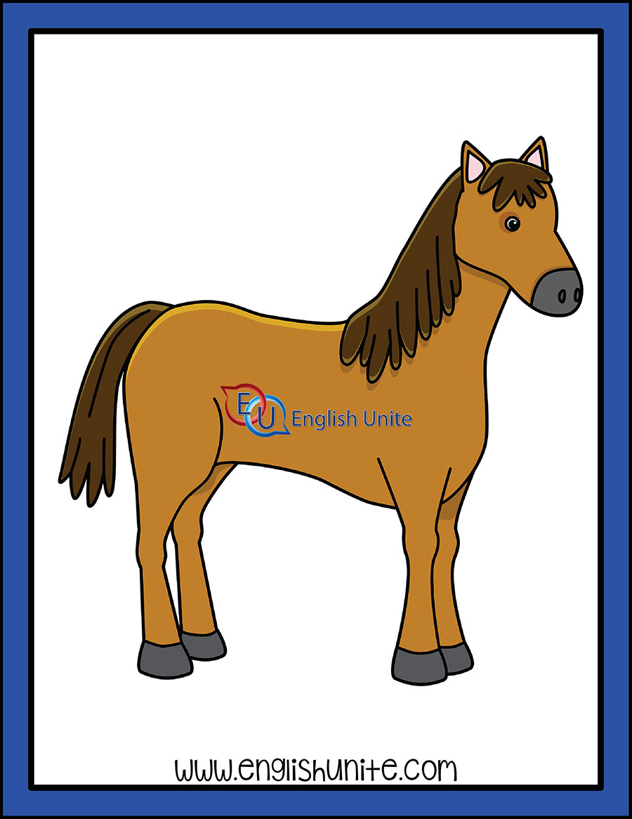 english horse clip art