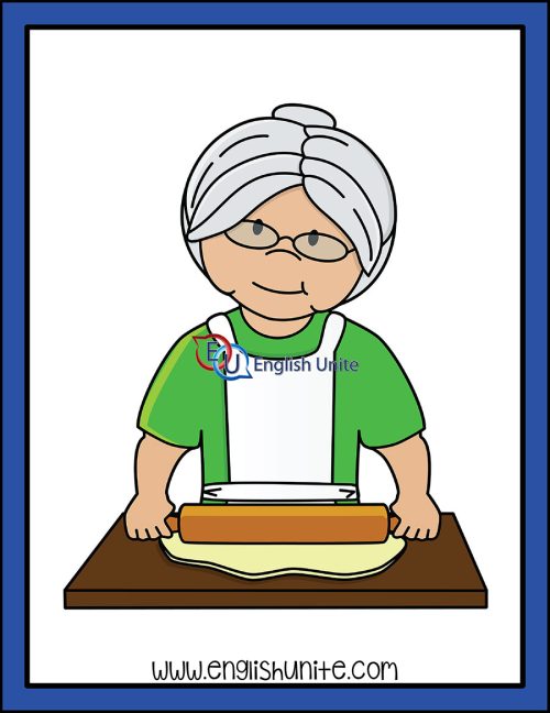 clip art - rolling dough