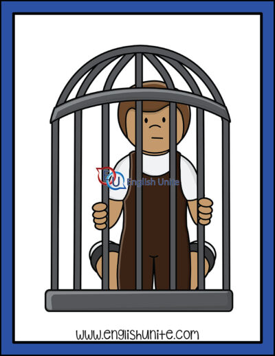 clip art - hansel in cage