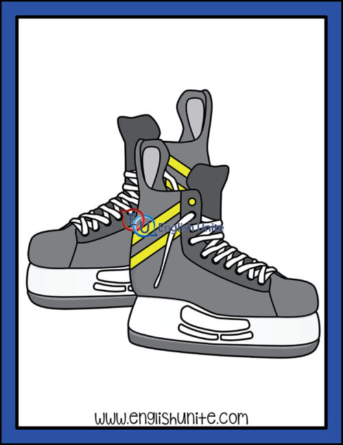 clip art - hockey skates