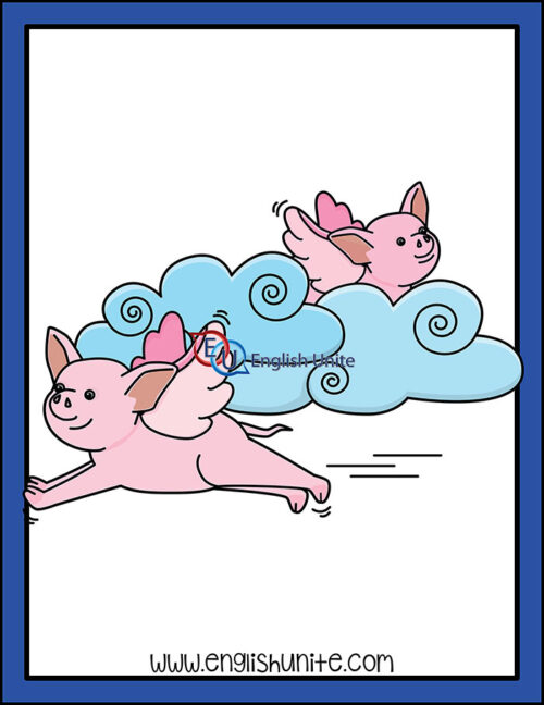 clip art - pigs fly