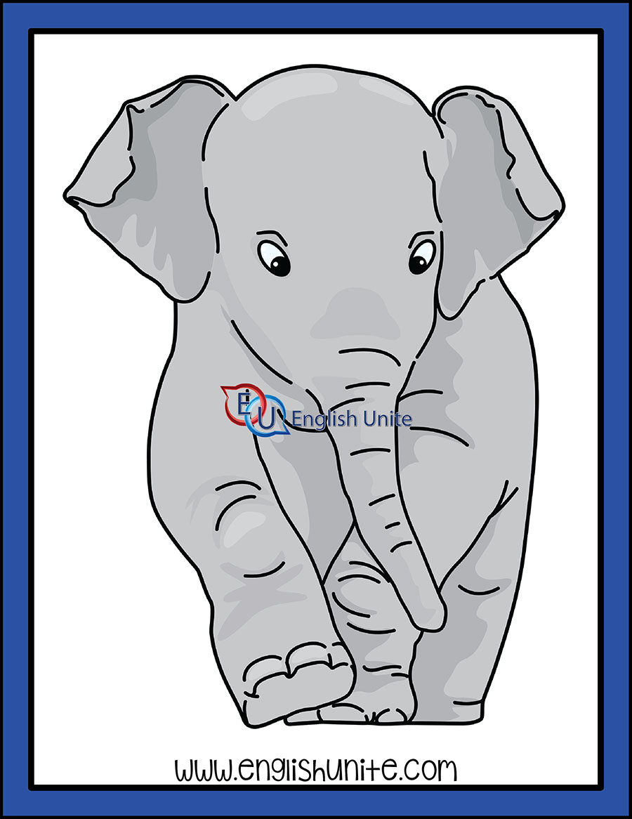 English Unite - Opposite - Big (Elephant)