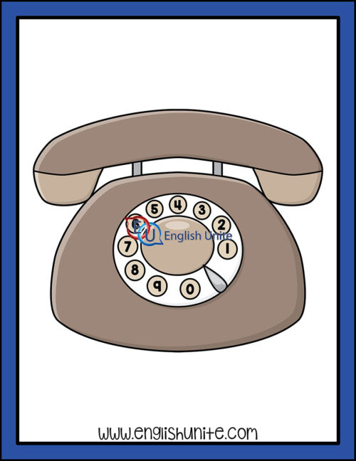 clip art - old phone