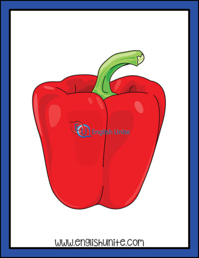 clip art - red pepper