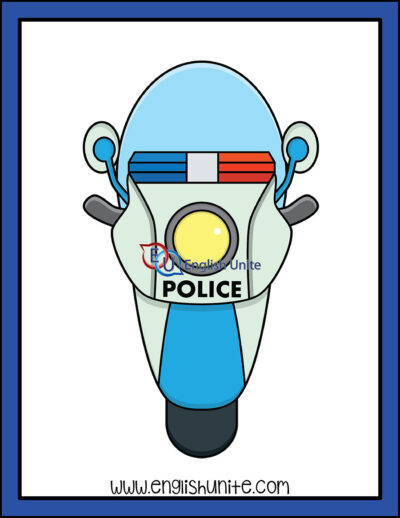 clip art - police bike