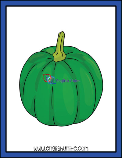 clip art - green pumpkin