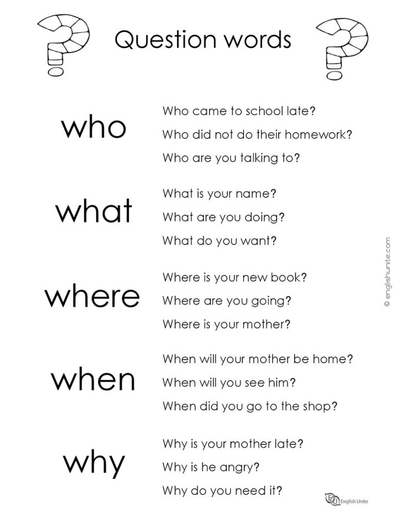 english-unite-question-words-worksheet