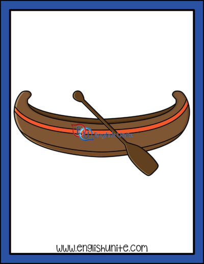 clip art - canoe