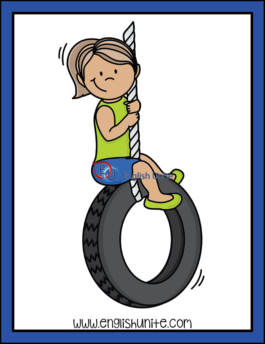 clip art tire swing