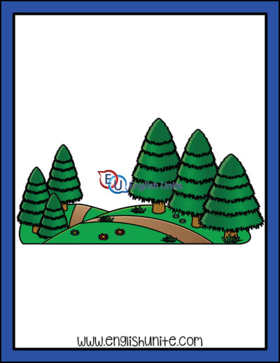 clip art - forest path