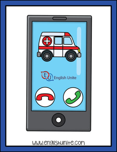 clip art - emergency call ambulance