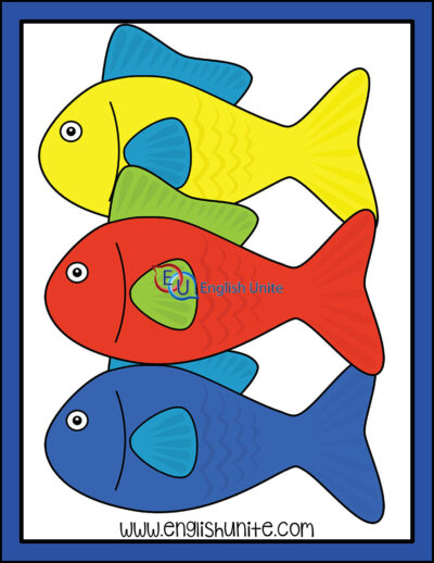 clip art - rainbow fish