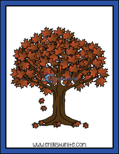 clip art - fall tree