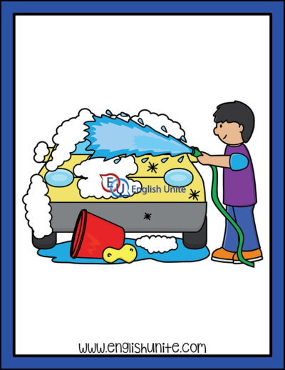 clip art - wash car 3