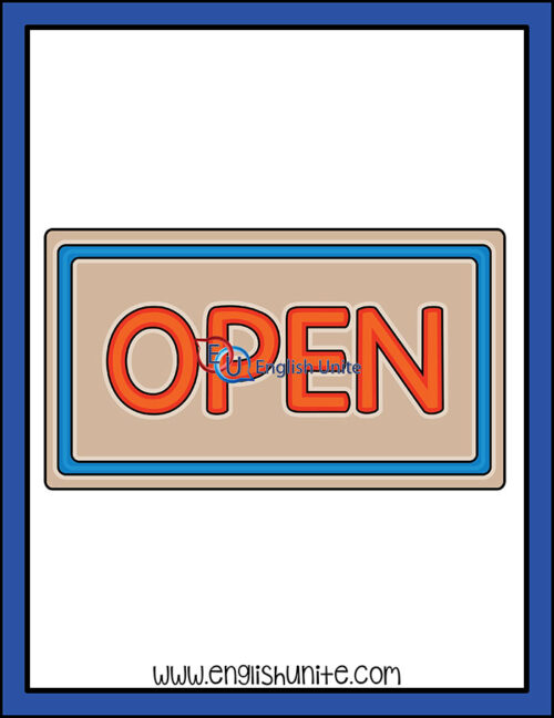 clip art - open sign