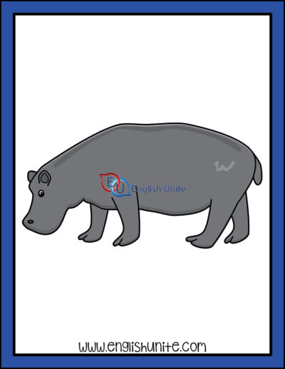 clip art - hippo