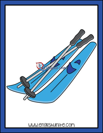 clip art - ski