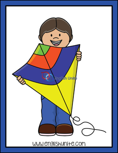 clip art - fly a kite