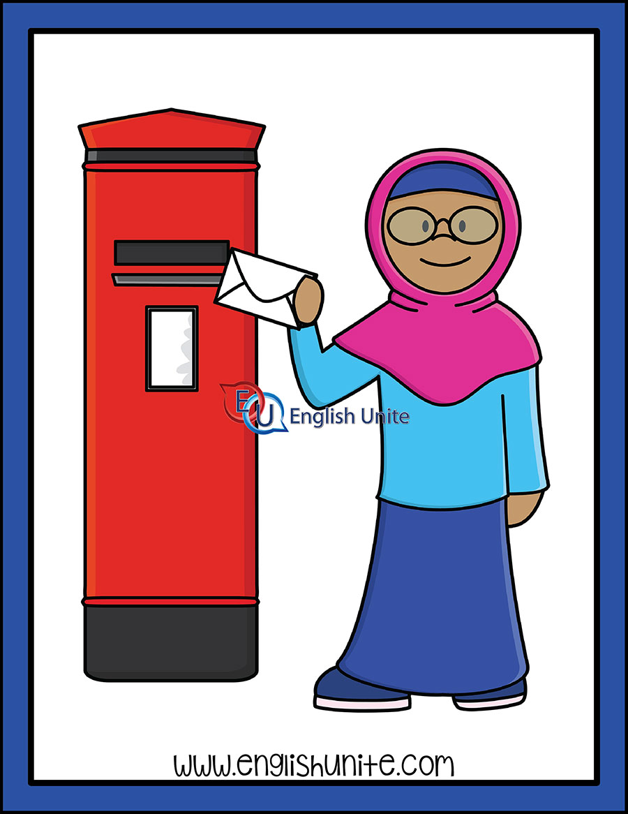 English Unite Verb Clip Art Send