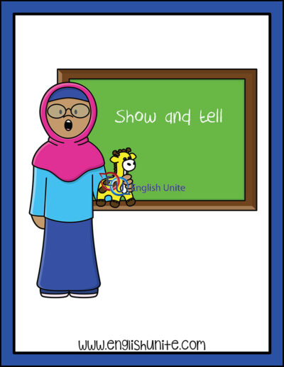 clip art - show and tell