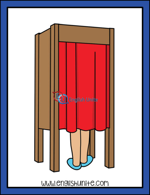 clip art - voting booth