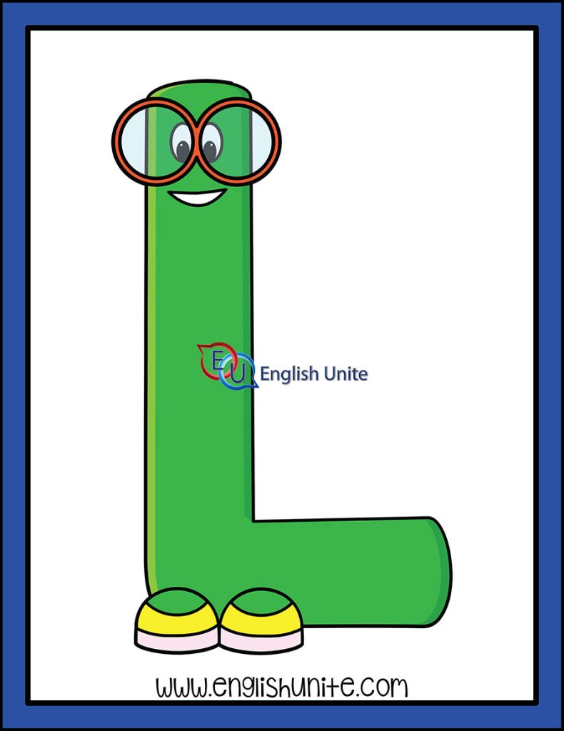 English Unite - Alphabet - Character Word Art (L - Upper Case)