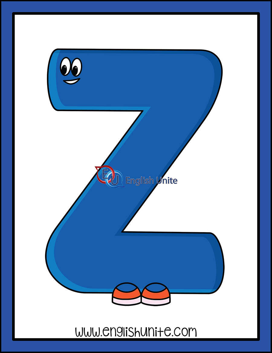 English Unite - Alphabet - Character Word Art (z)