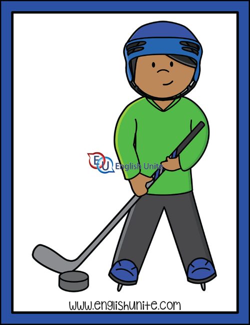 clip art - hockey boy