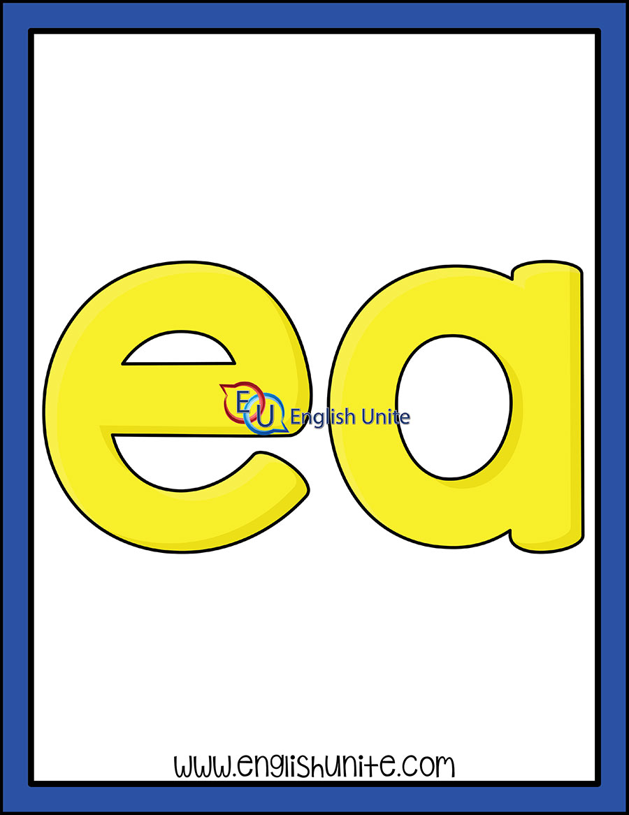 English Unite - Long E - Word Art (ea)