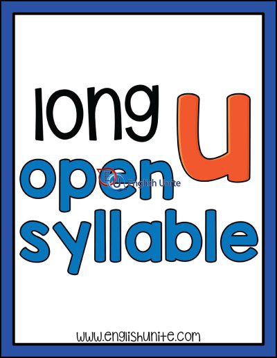 clip art - open syllable word art