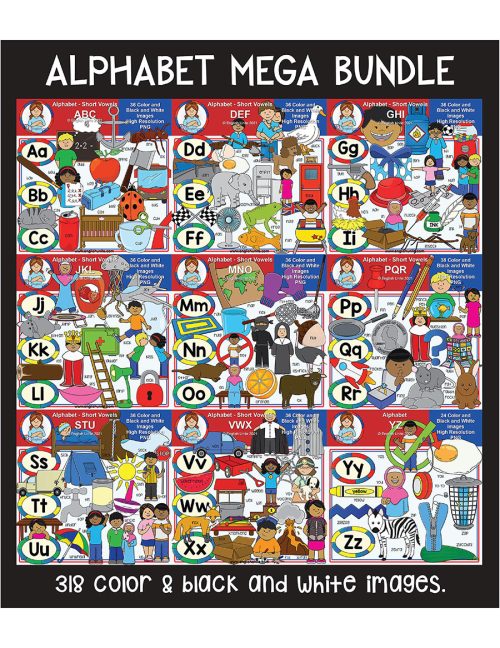 clip art - alphabet bundle