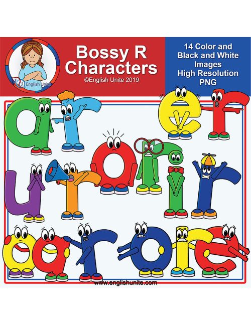 clip art - bossy r characters