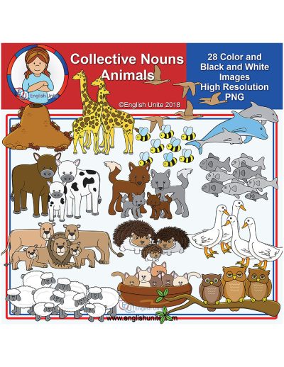 clip art - collective nouns animals