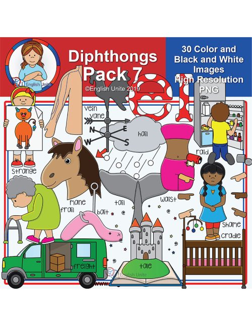 clip art - diphthong pack 7