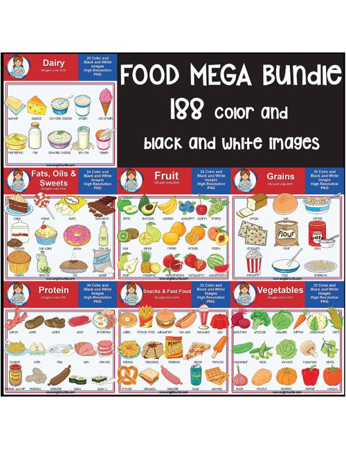 clip art - food mega bundle
