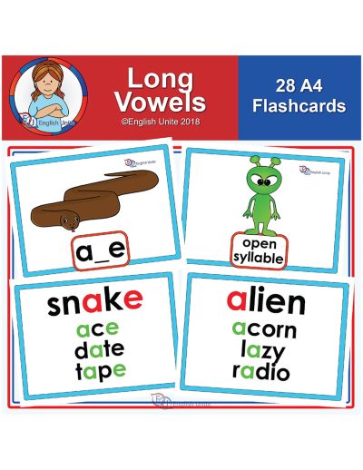 flashcards - A4 long vowels