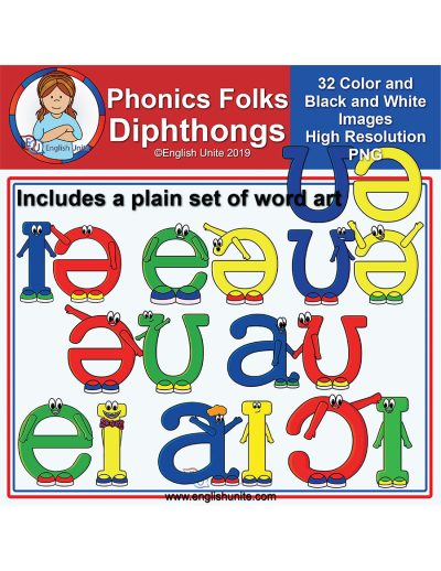 clip art - diphthongs characters