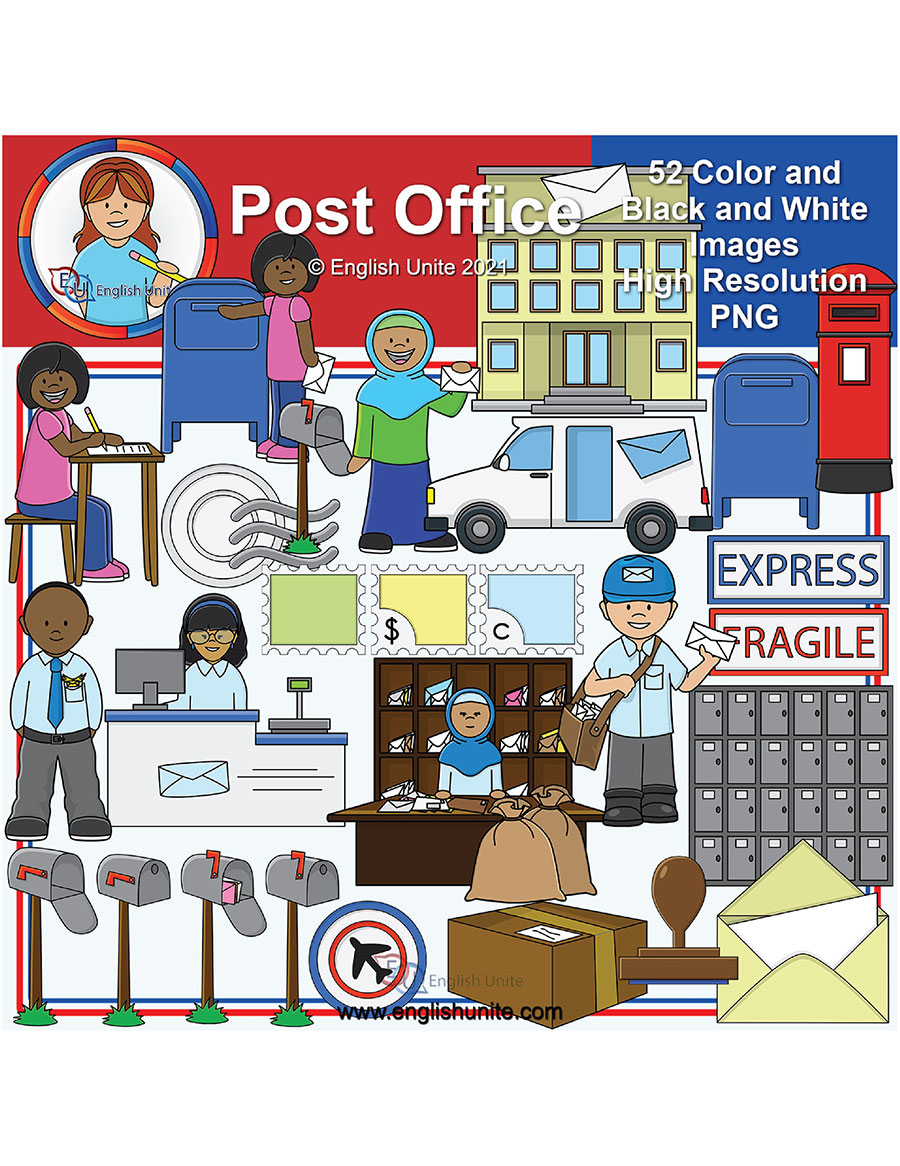 English Unite - Clip Art - Post Office